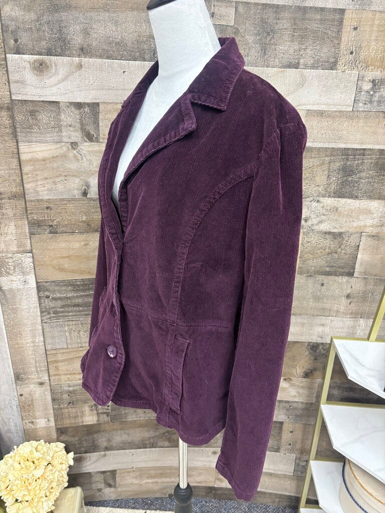 St. John's Bay Purple Corduroy Blazer