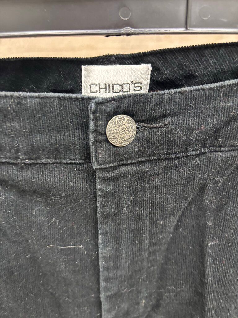 Chico's Black Corduroy Pants