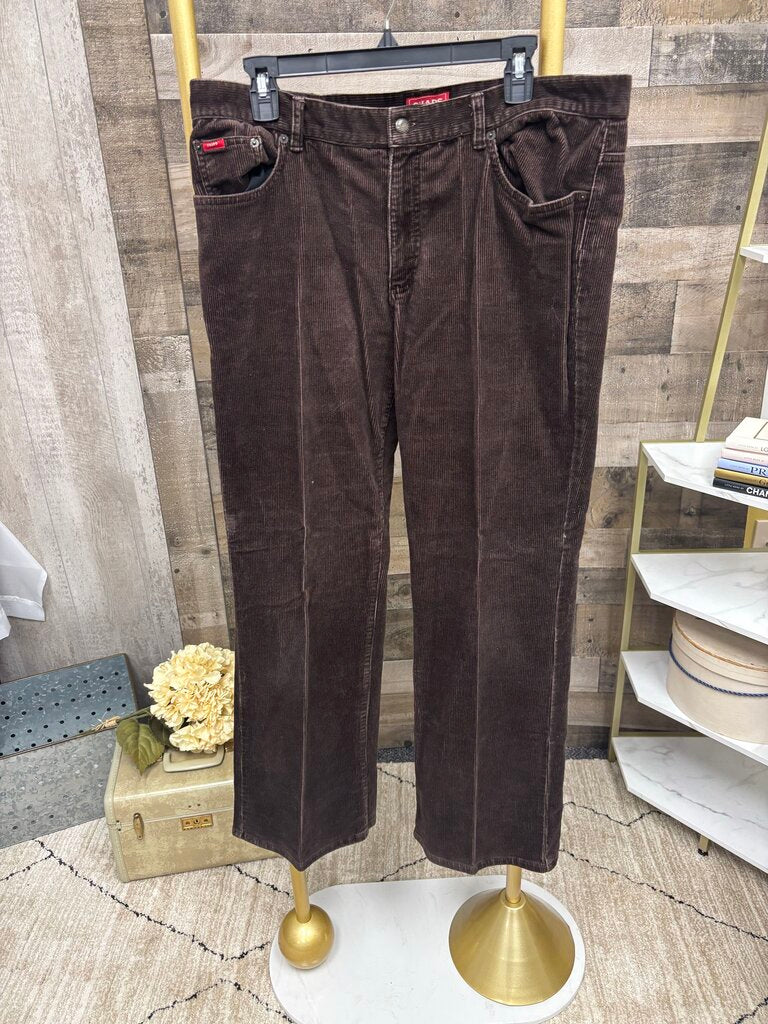 Chaps Denim Chocolate Brown Corduroy