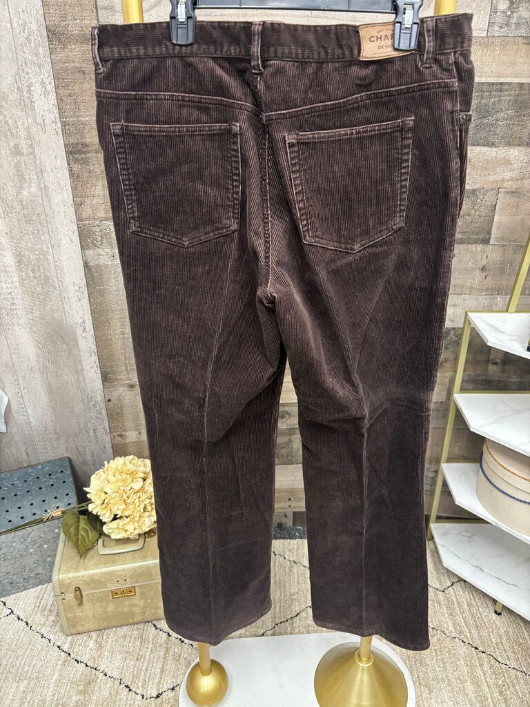 Chaps Denim Chocolate Brown Corduroy