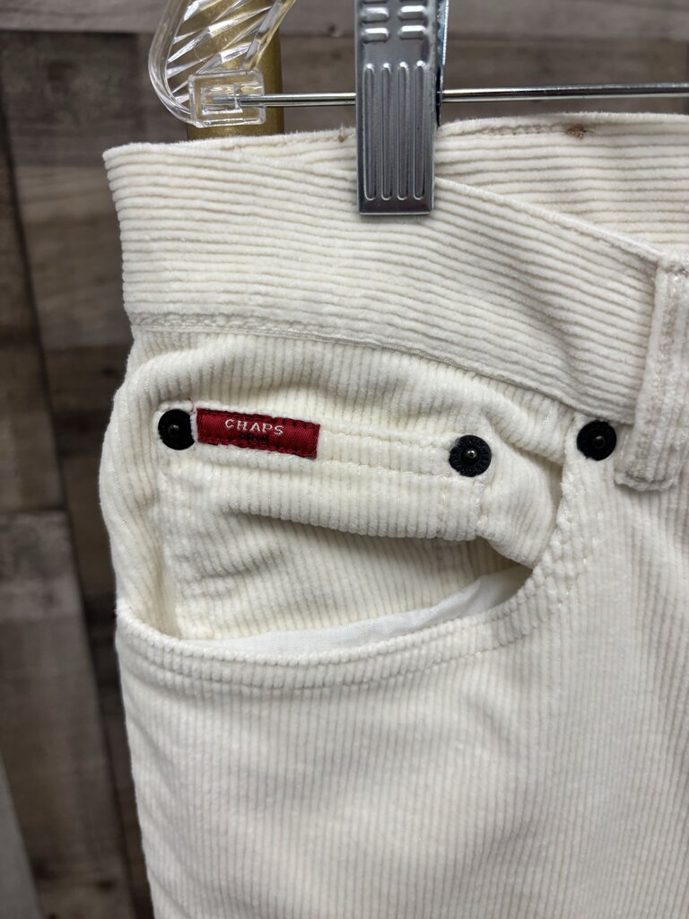 Chaps Denim Cream Corduroy Pants