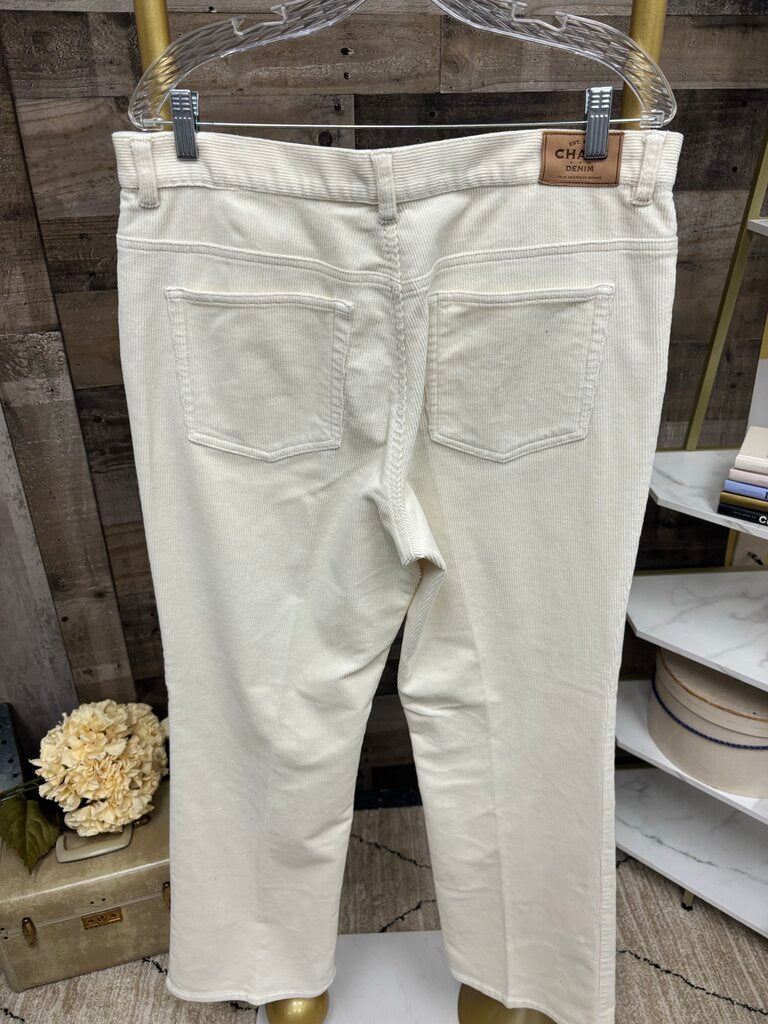 Chaps Denim Cream Corduroy Pants