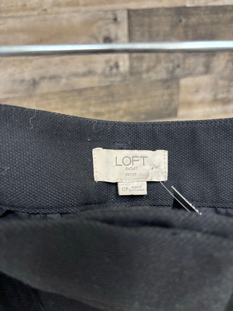Loft Outlet Black Dress Pants w/Belt