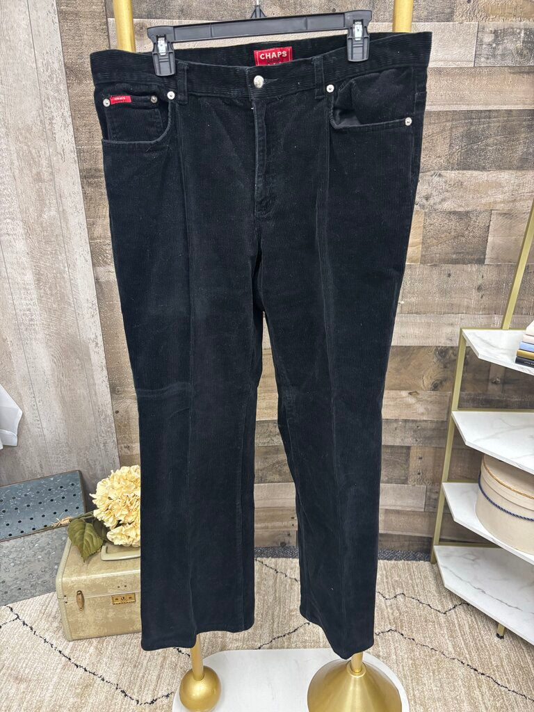 Chaps Black Corduroy
