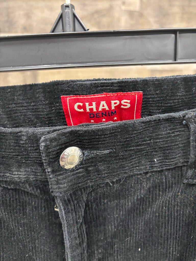 Chaps Black Corduroy