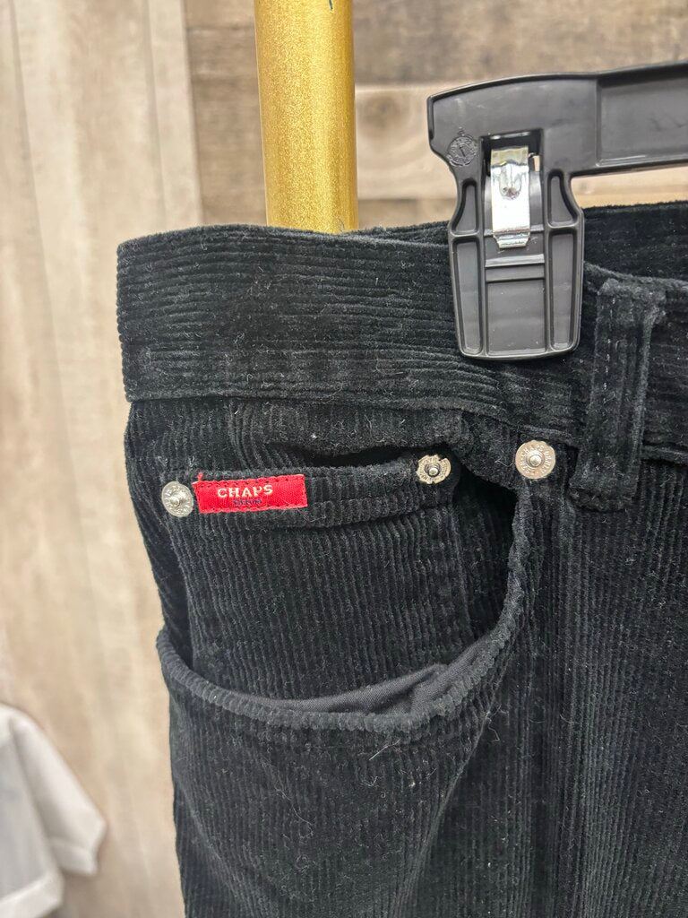 Chaps Black Corduroy