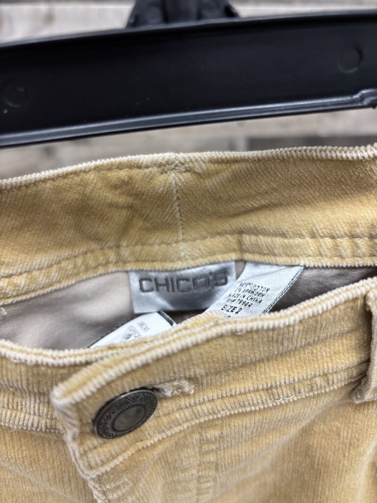 Chico's Yellow Corduroy Pants