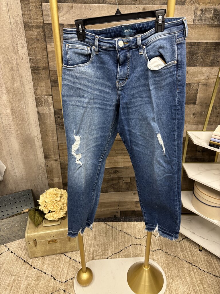 Jag Distressed Cropped Denim