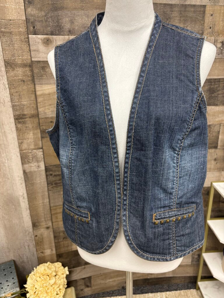 Chico's Platinum Denim Vest