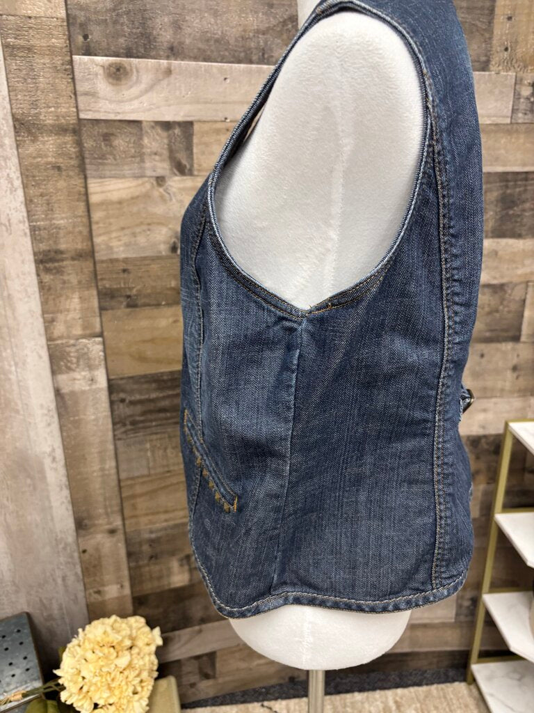 Chico's Platinum Denim Vest