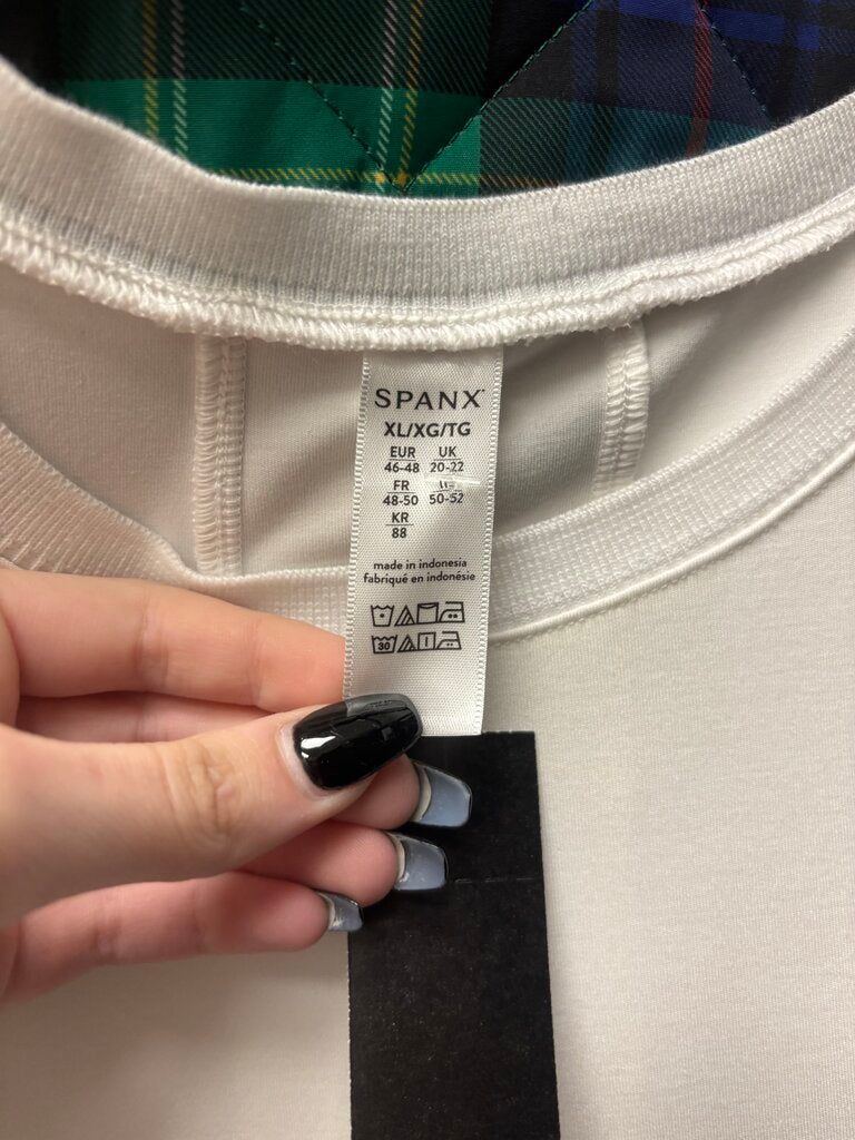 Spanx White Sleeveless Top