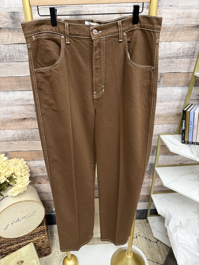 Reformation Jeans Chocolate Brown