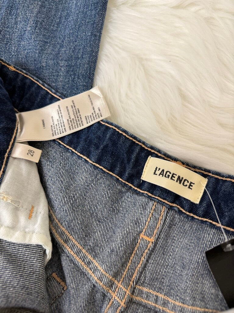 L'Agence Rolled Cropped Denim