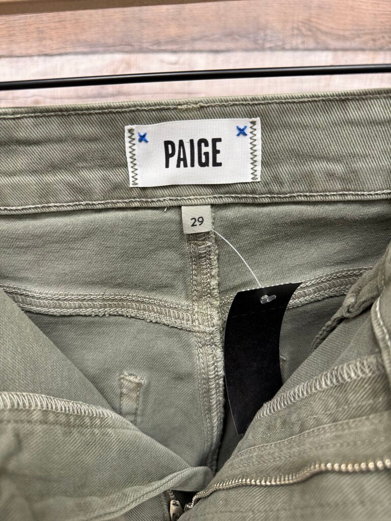 Paige Sage Green Painters Pants