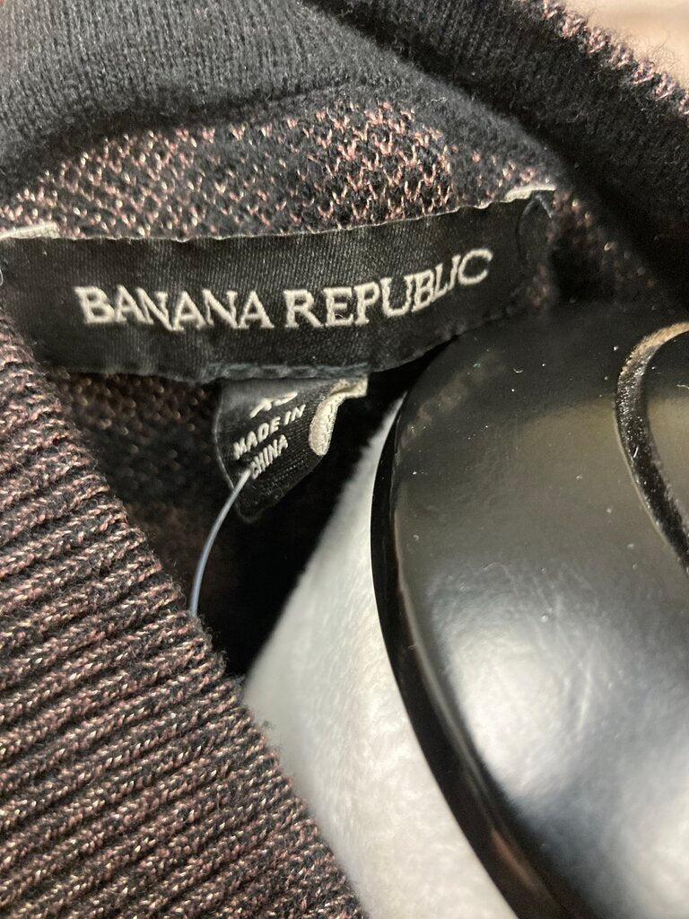Banana Republic Black/Brown Animal Print Sweater