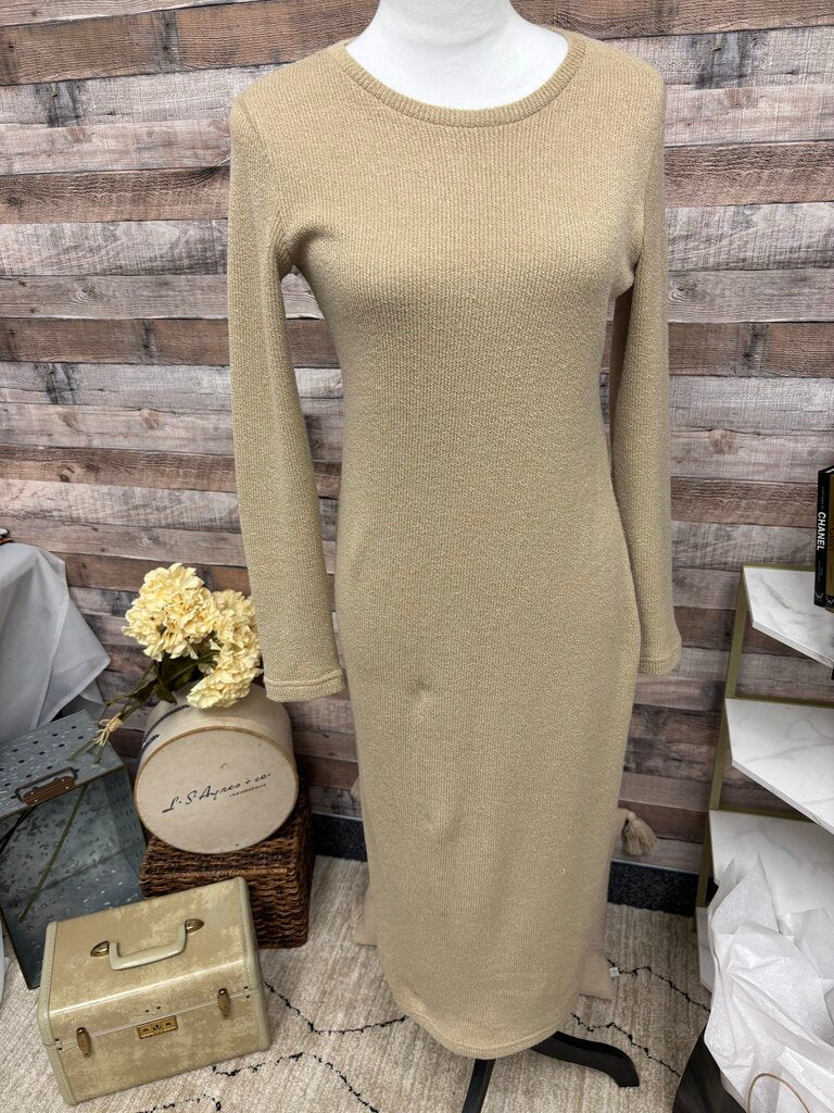 Zara Tan Sweater Dress