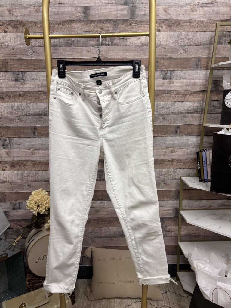 Calvin Klein White Slim Fit Denim