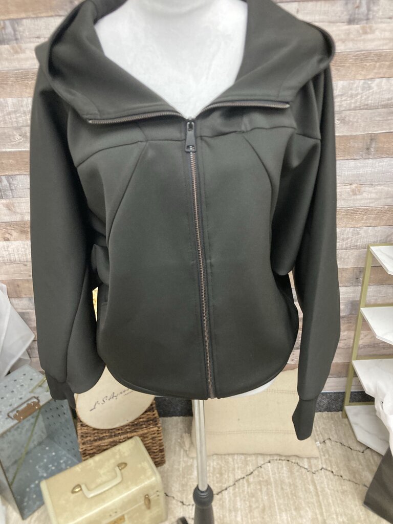 Leem Black Oversized Sleeve Hoodie