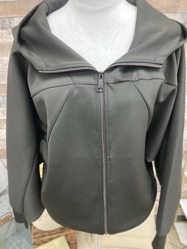 Leem Black Oversized Sleeve Hoodie