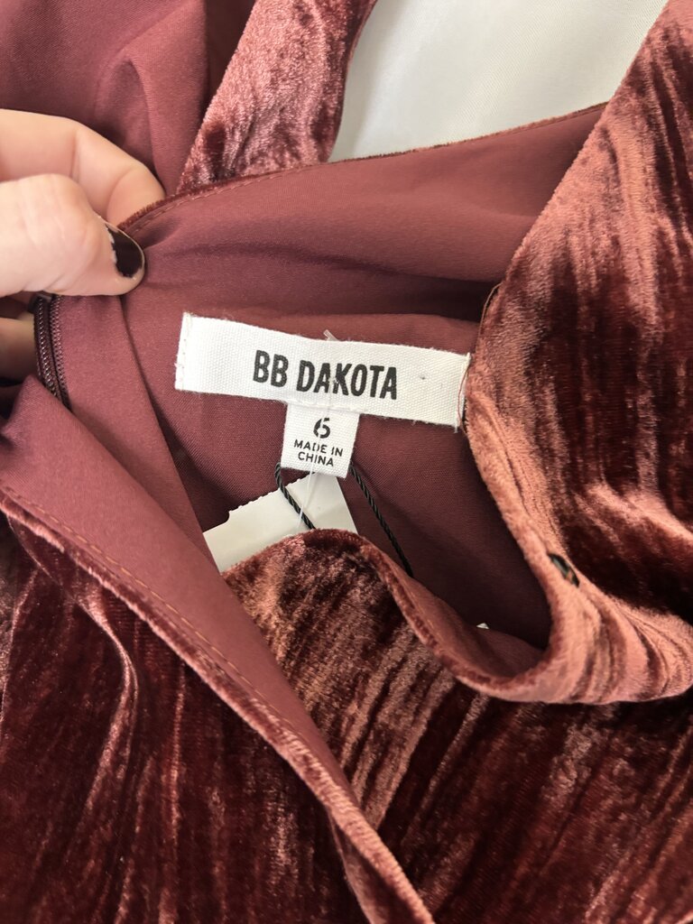 NWT BB Dakota Red Velvet Jumpsuit