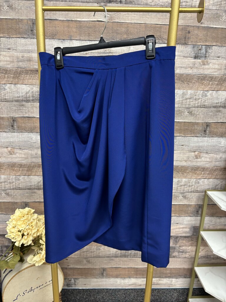 Vintage Russell Trusso Royal Blue Draped Skirt