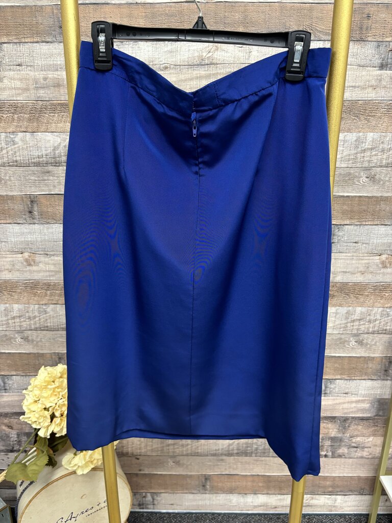 Vintage Russell Trusso Royal Blue Draped Skirt