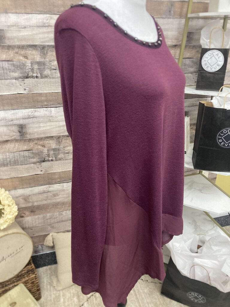 Simply Vera Purple Jewel Neck Neck