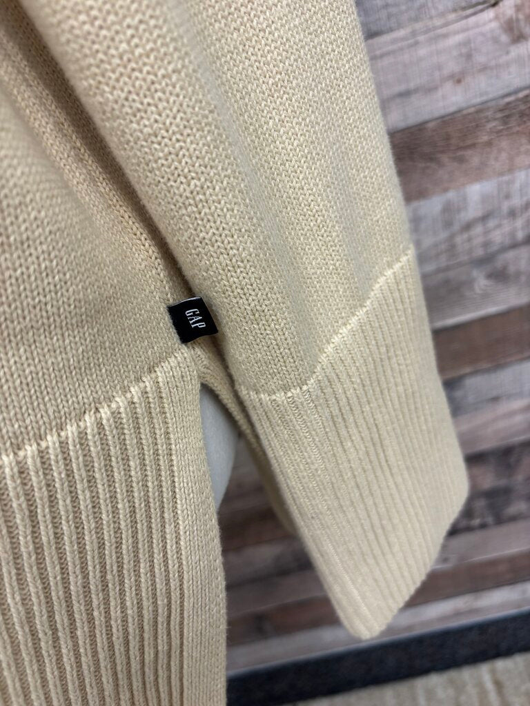 Gap Tan Cotton Knit Crewneck Sweater
