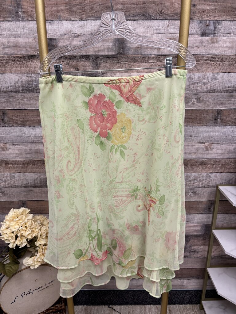 Studio I Floral Print Midi Skirt