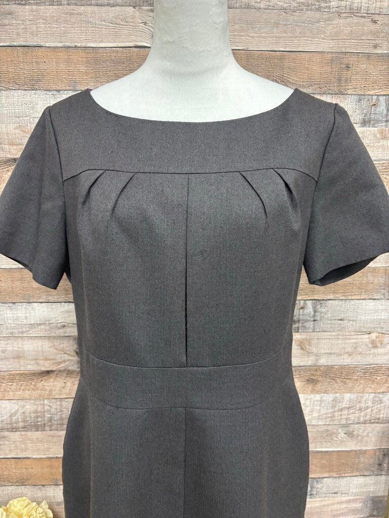 Jessica Howard Grey Scoop Neck Sheath Dress