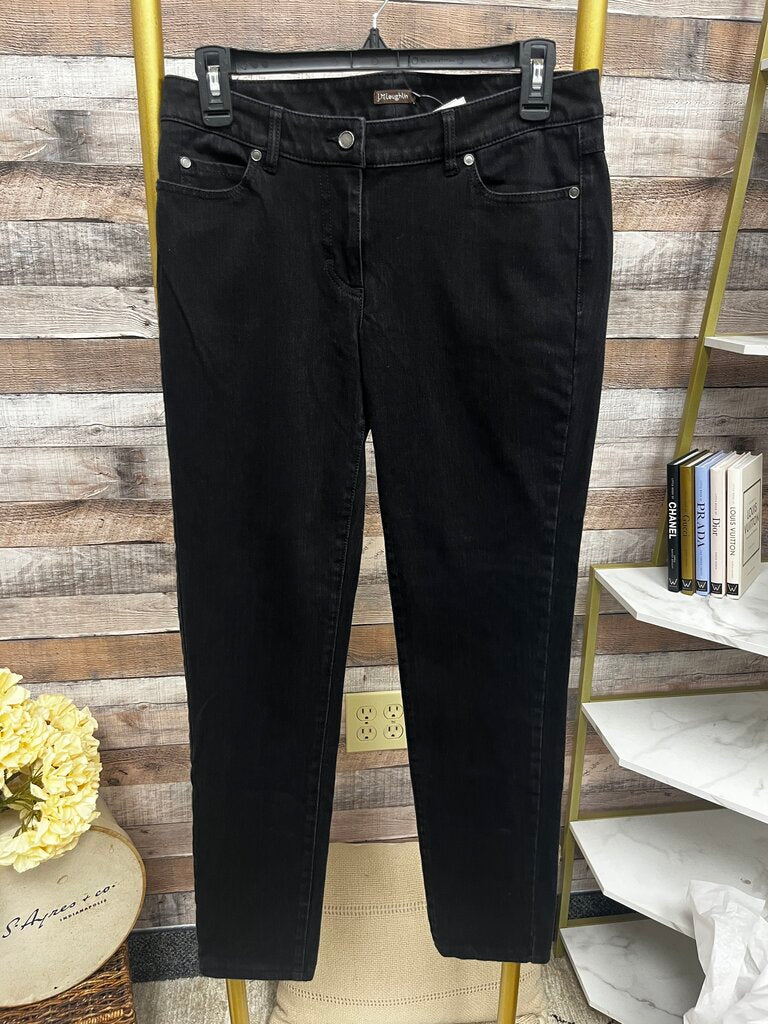 J. McLaughlin Black Slim Straight Fit Jeans