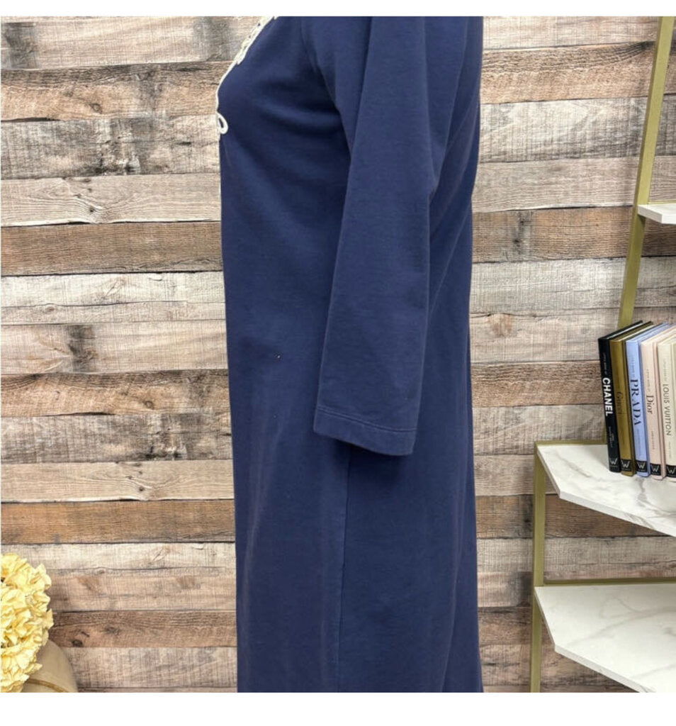 Lilly Pulitzer Navy & White Embroidered Tunic