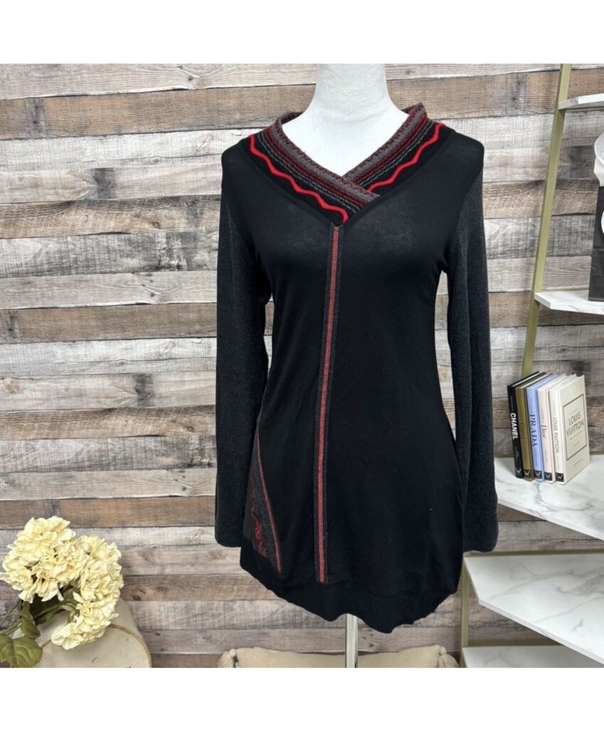 Dolcezza Black & Red Eclectic Tunic