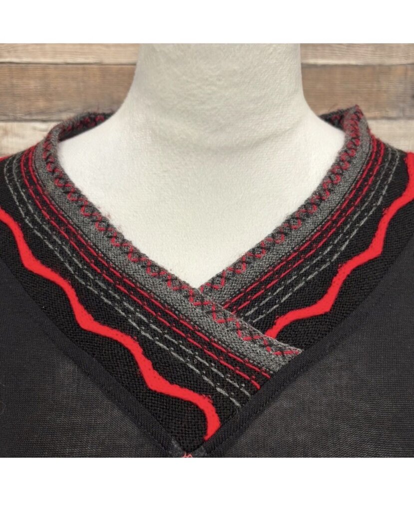 Dolcezza Black & Red Eclectic Tunic