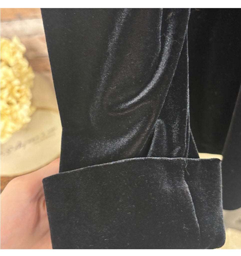 Ronni Nicole Black Velvet Cardigan