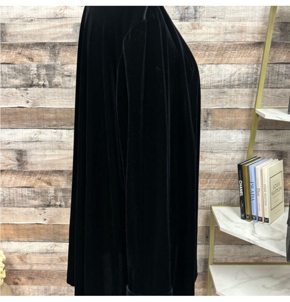 Ronni Nicole Black Velvet Cardigan