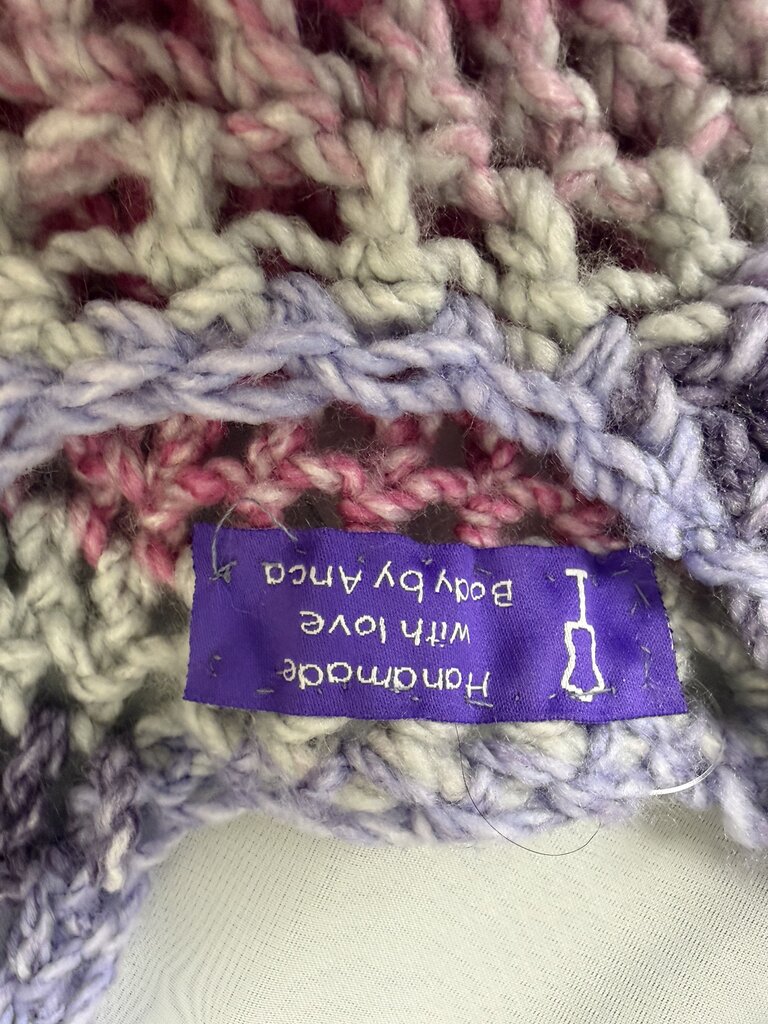 Body by Anca Purple & Pink Short Sleeve Sweater