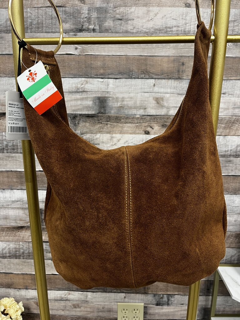 NWT Marlon Rosita Suede Hobo Bag