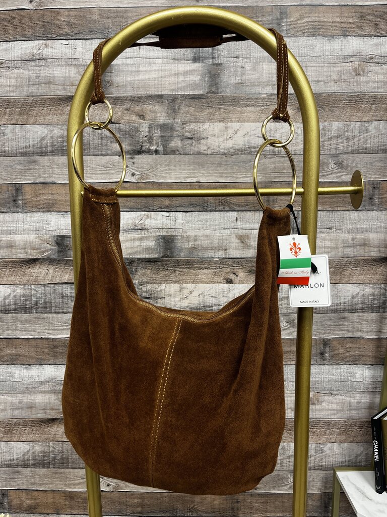 NWT Marlon Rosita Suede Hobo Bag