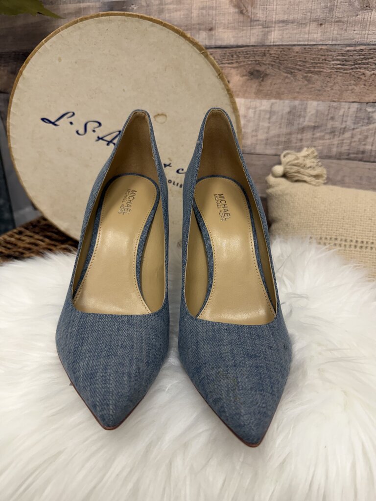 Michael Kors Denim Pointed Toe Pumps