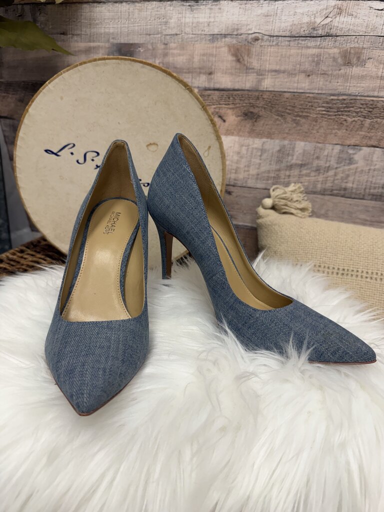 Michael Kors Denim Pointed Toe Pumps