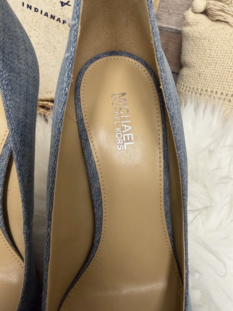 Michael Kors Denim Pointed Toe Pumps