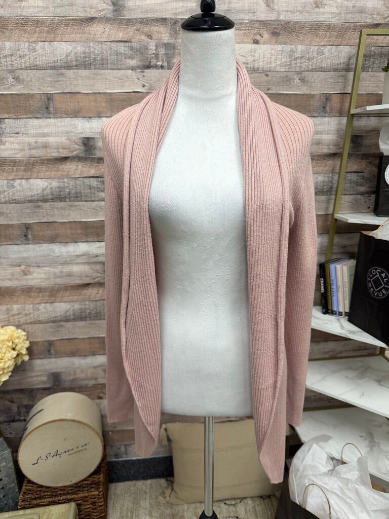 Leith Rose Ribbed Cardigan