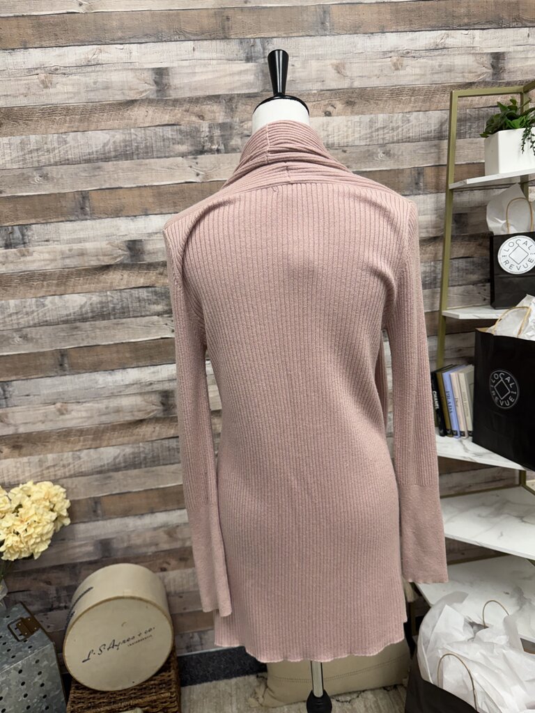 Leith Rose Ribbed Cardigan