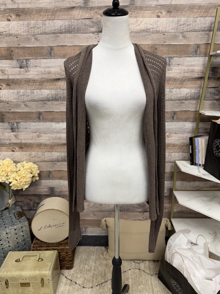 Express Lt. Brown/Grey Cardigan