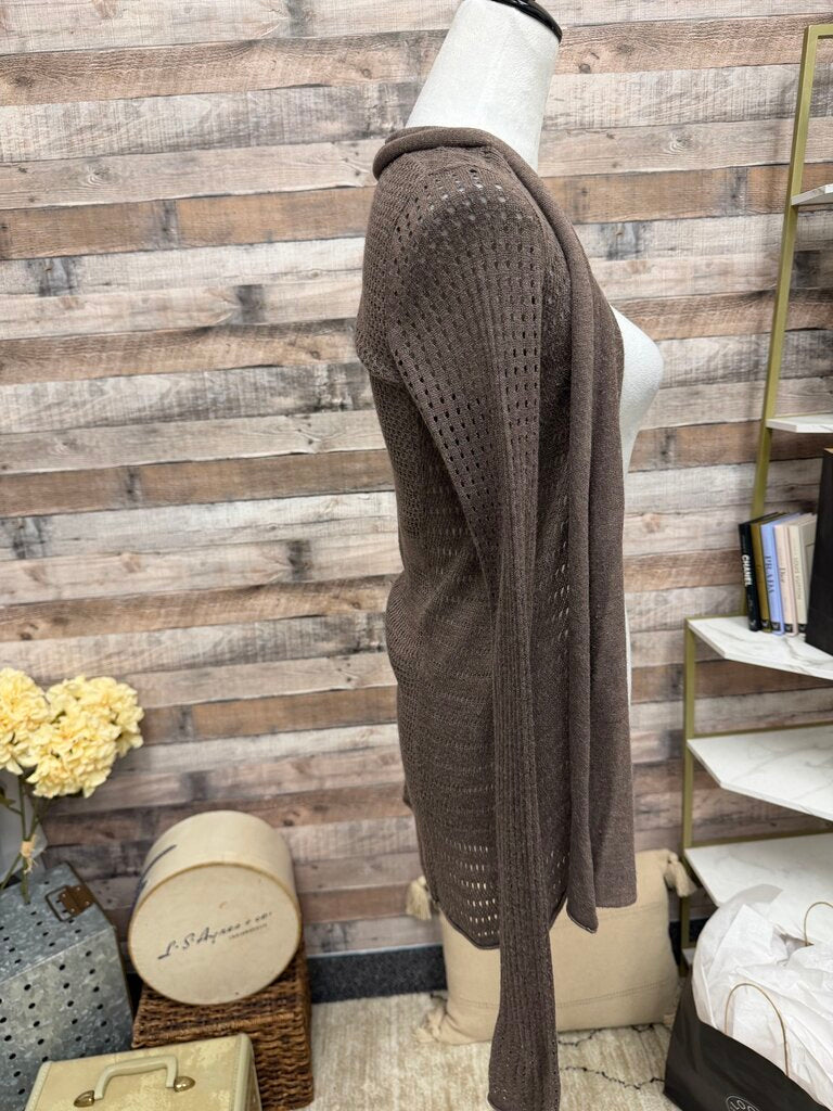 Express Lt. Brown/Grey Cardigan