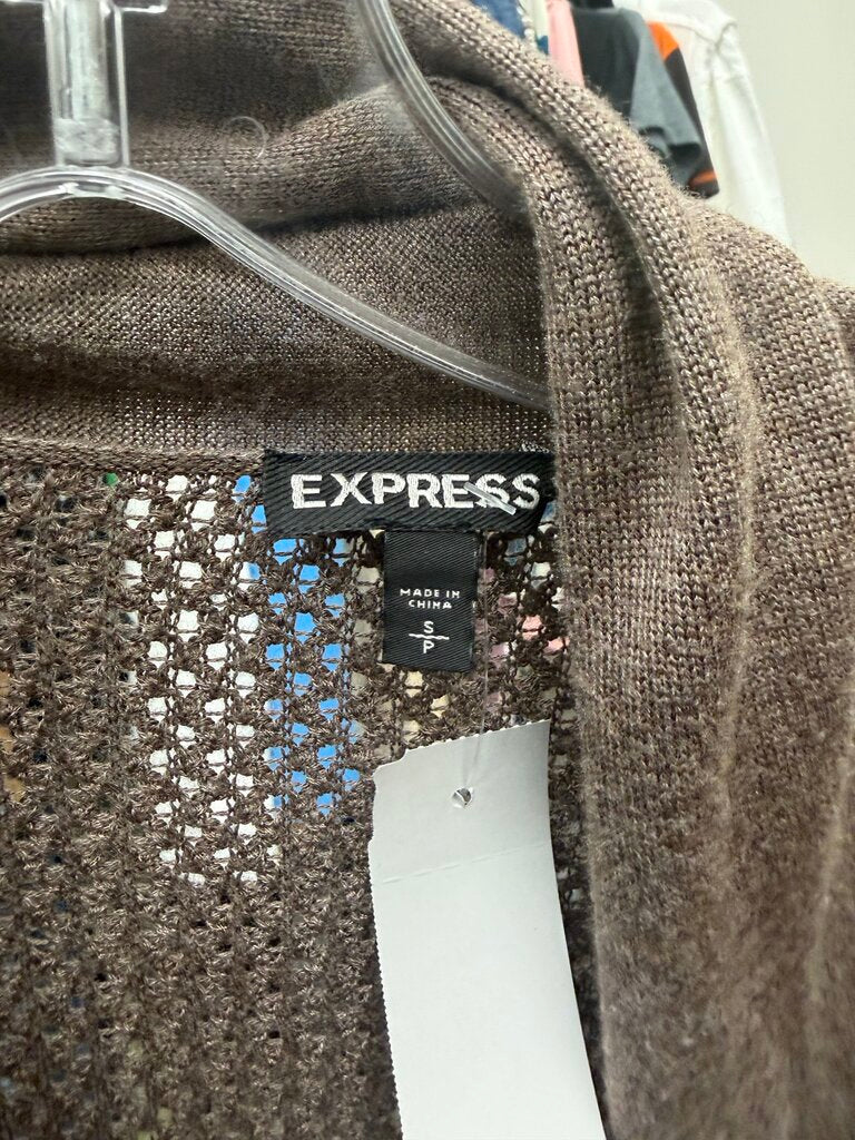 Express Lt. Brown/Grey Cardigan