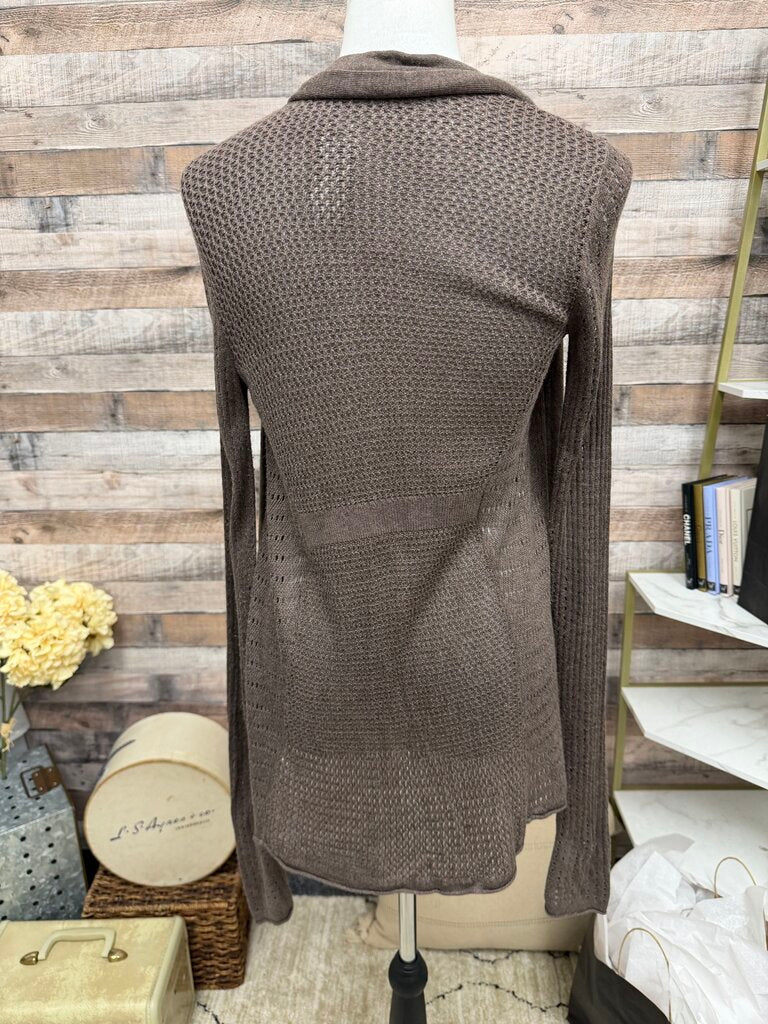 Express Lt. Brown/Grey Cardigan
