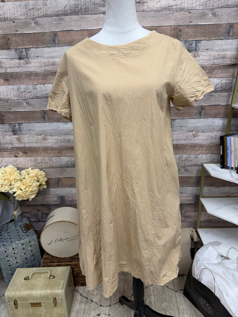 AMICI by Baci Tan Crinkle Tunic