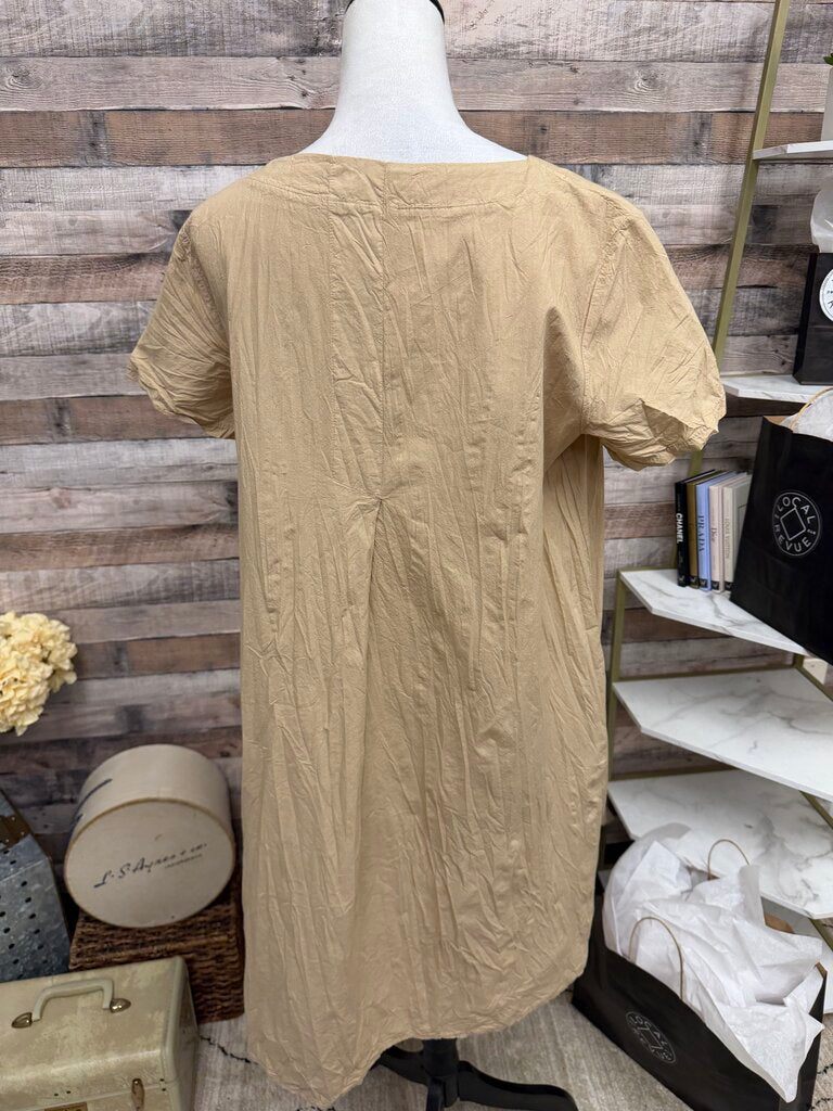 AMICI by Baci Tan Crinkle Tunic
